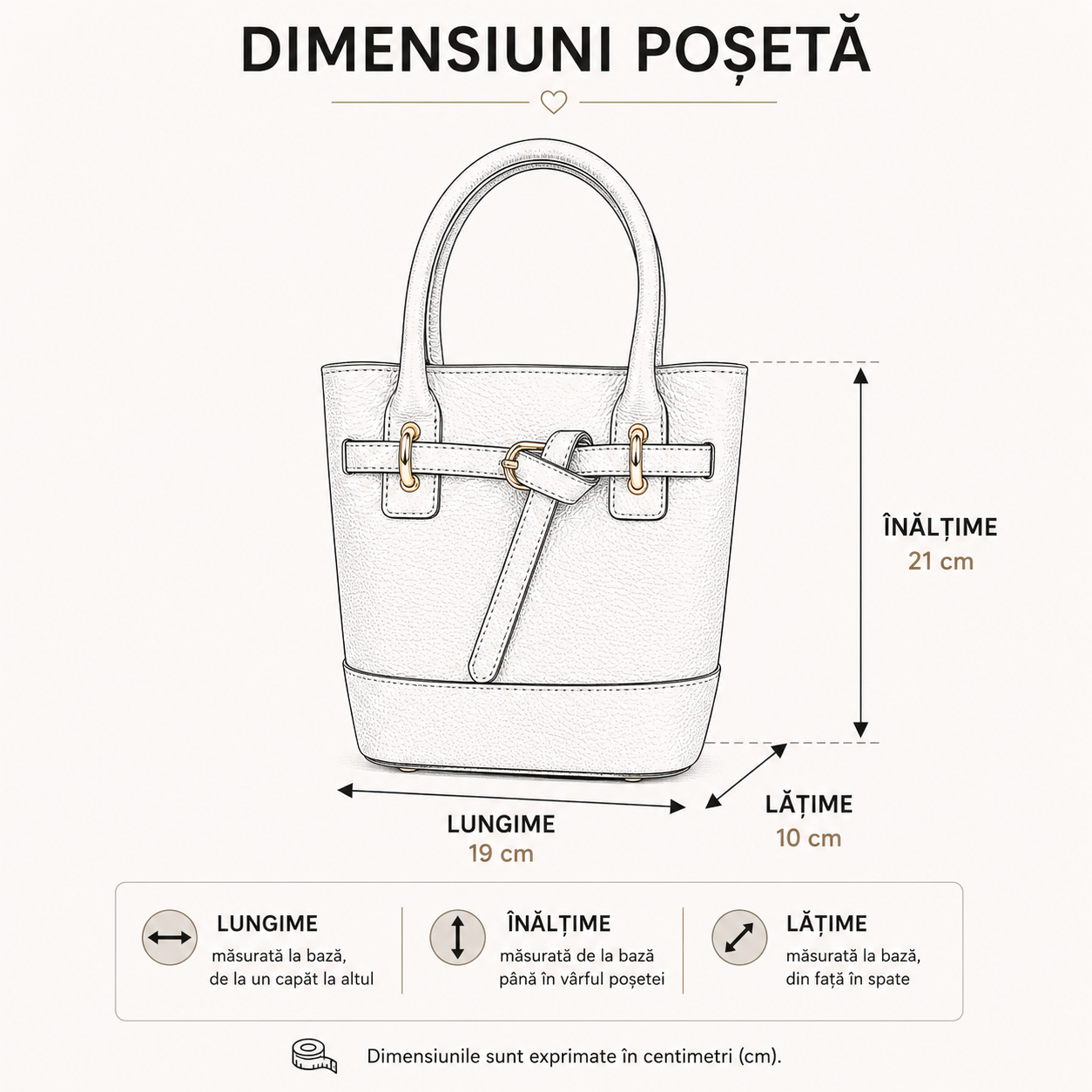 Poșetă din Piele Naturală Cleo Maro Made in Italy