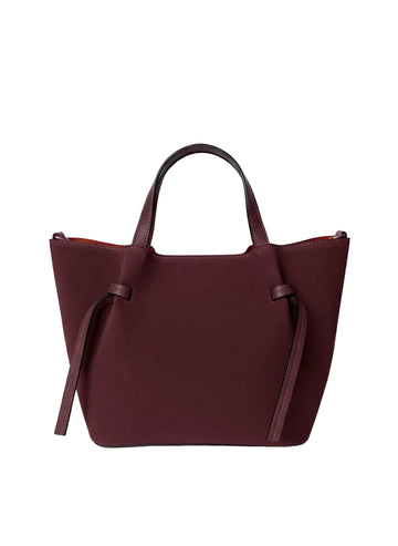 Geantă Tote - Bordeaux, Piele Naturală, Made in Italy
