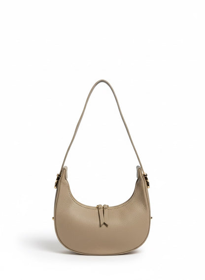 Poșetă din Piele Naturală Luna Made in Italy - Beige
