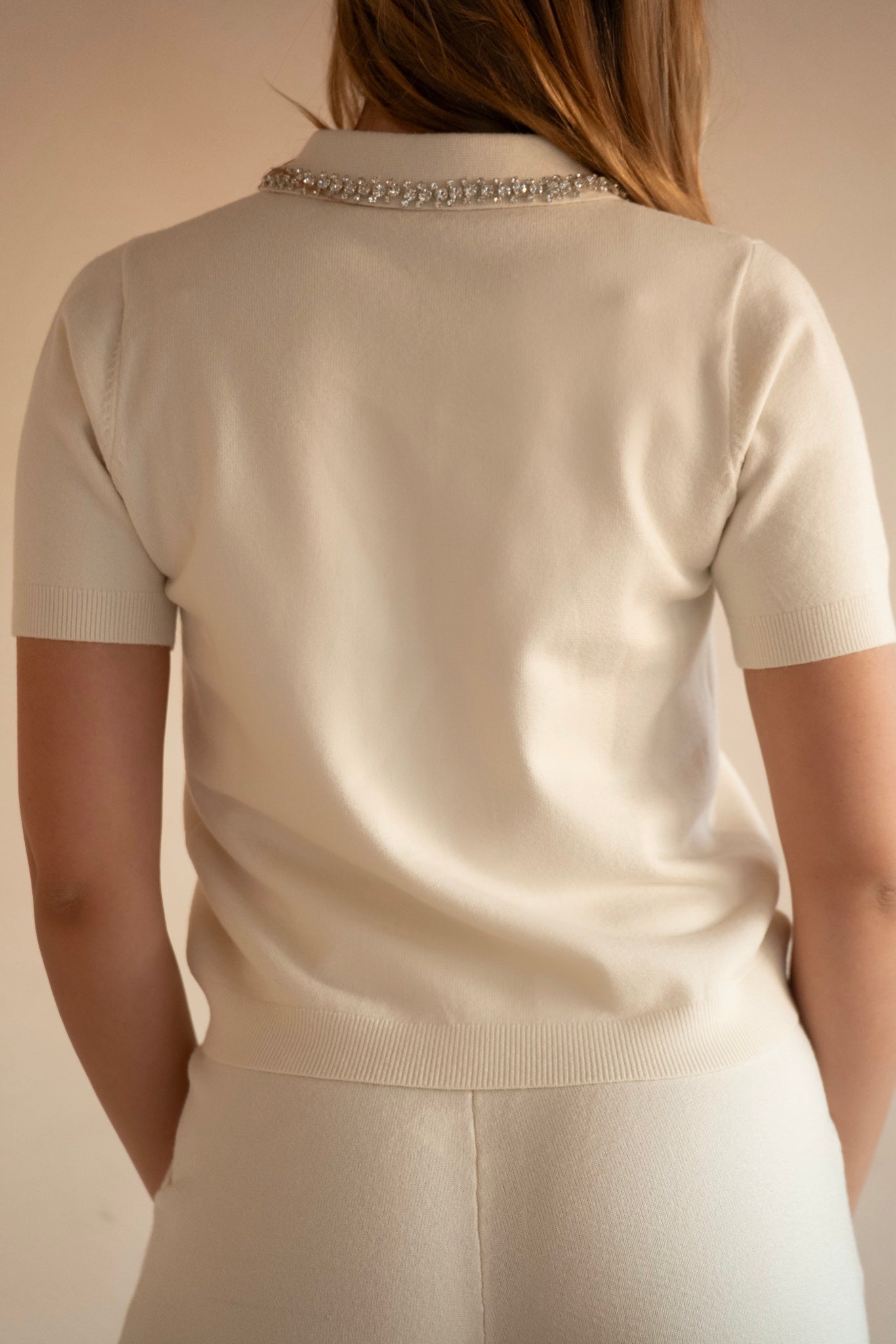 White Diamond Knit Set