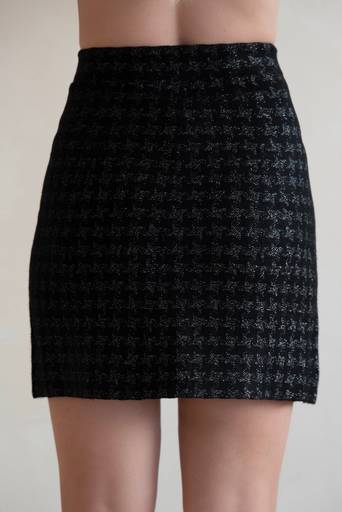 Noir Tweed Mini Skirt
