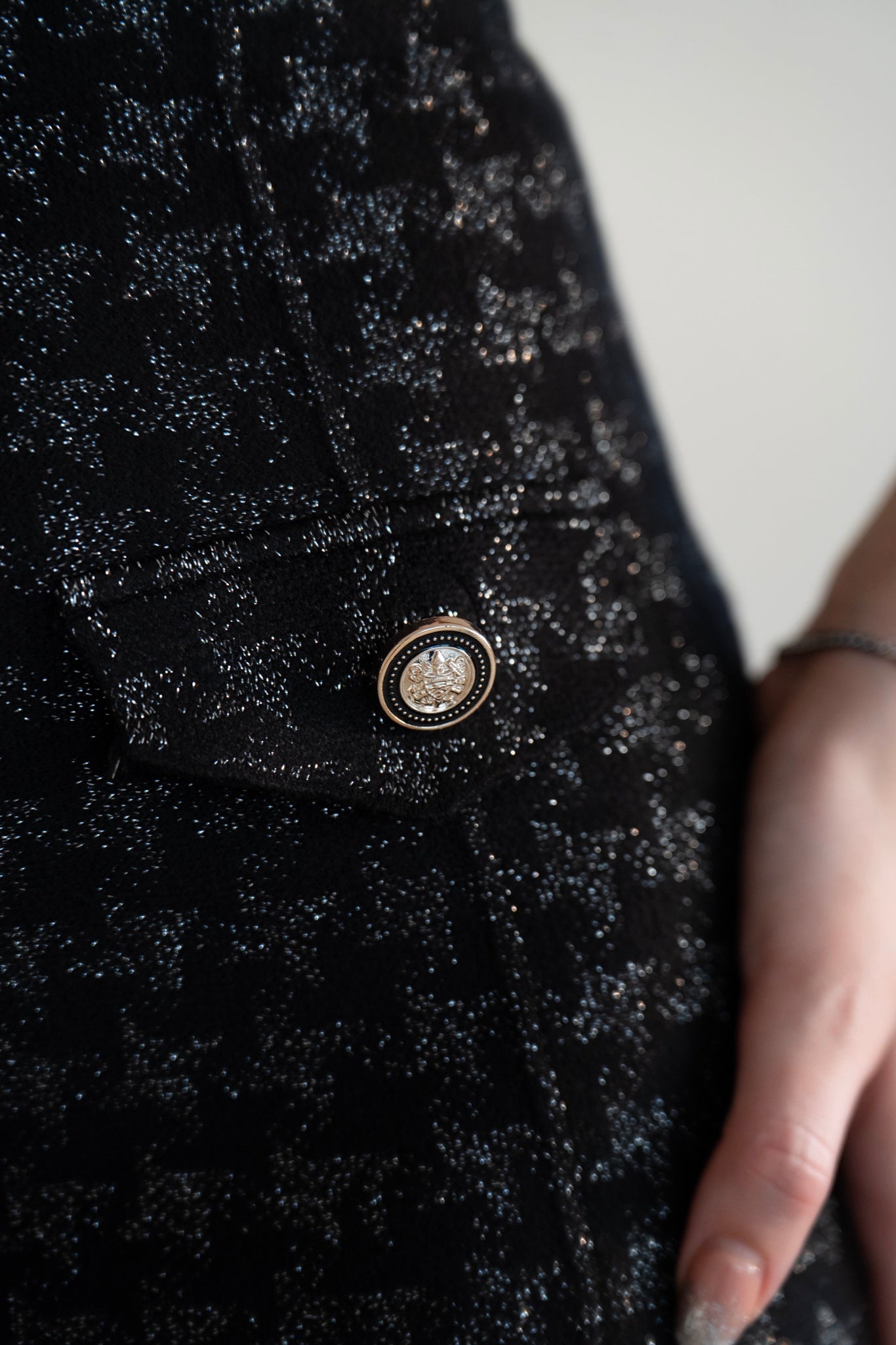 Noir Tweed Mini Skirt