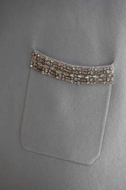 Crystal Sky Blue Knit Dress