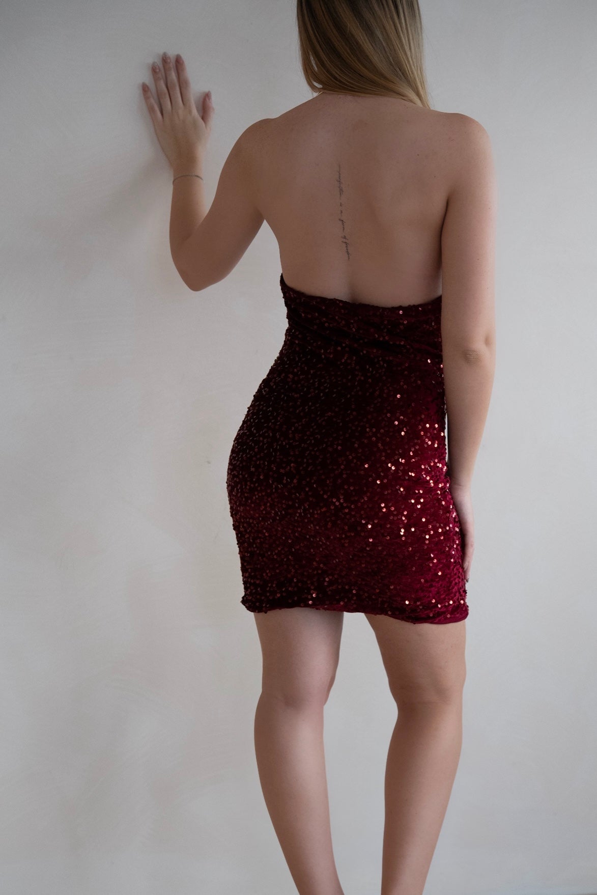 Stardust Glow Dress - Red