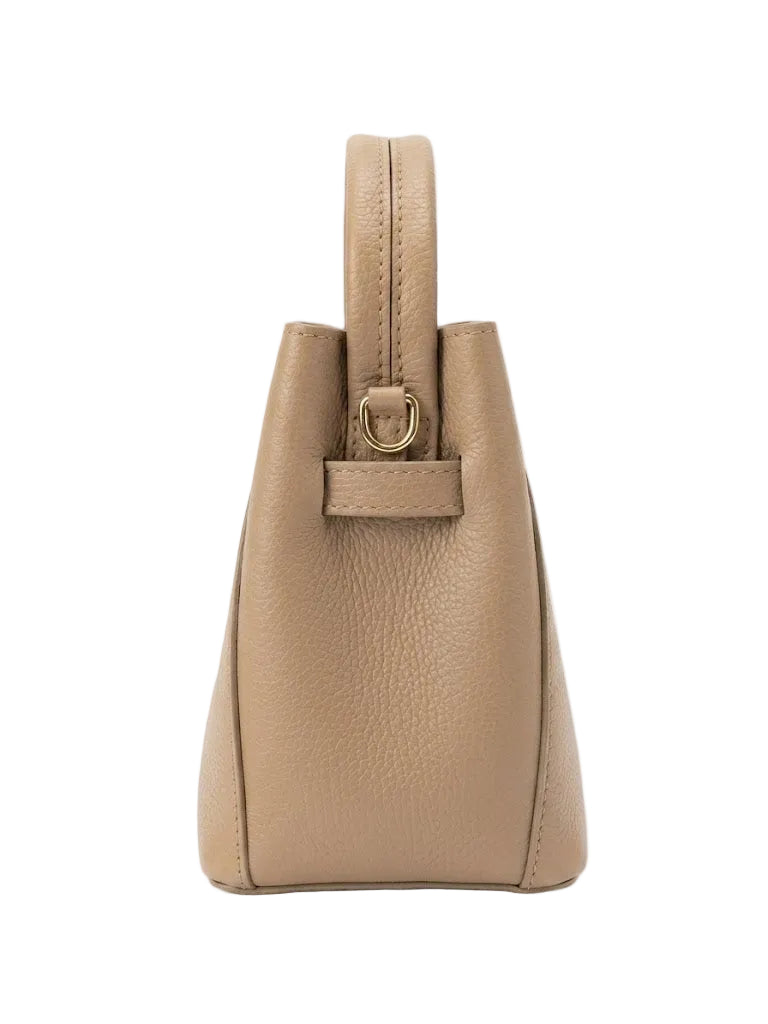 Poșetă din Piele Naturală Hera Beige Made in Italy