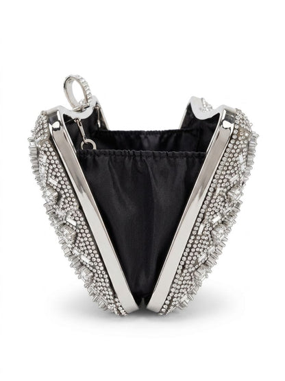 Diamond Glow Clutch - Negru