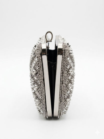 Diamond Glow Clutch - Negru