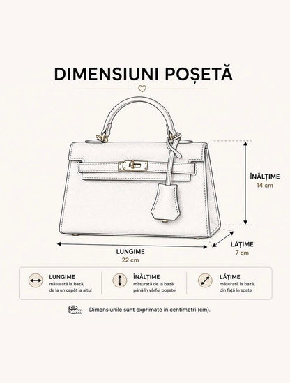 Poșetă Alma Ecopiele Curea Reglabilă - Taupe